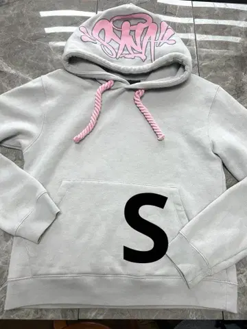 Syna world 시나월드 후드티 그레이 핑크 sizeS