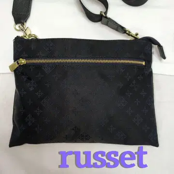russet 네이비 네이비 나일론 숄더백 러셋