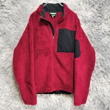 빈티지 LLBean 엘엘빈 보아 블루종 빨간색 계열 프리 사이즈