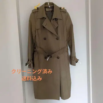 BEAMS LAPIS 베이지 트렌치코트