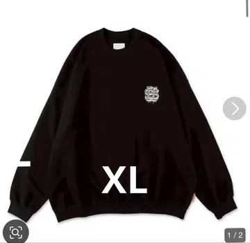 SEESEE x S.F.C CREW SWEAT Black. XL
