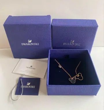 스와로브스키 90주년 MICKEY AND MINNIE 목걸이