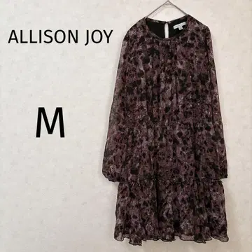 새상품급 ALLISON JOY [ M ] 프릴 달린 원피스 브라운 튜닉