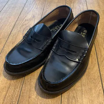HARUTA 906 블랙 로퍼 25.0 EEE 일본제
