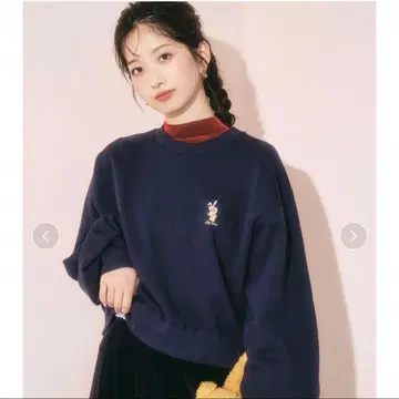 LILY BROWN 릴리 브라운 릴리 베어 10주년 맨투맨 네이비