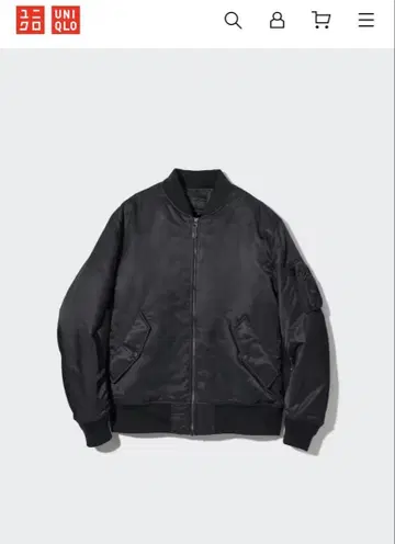 유니클로 449629 MA-1 3XL 블랙