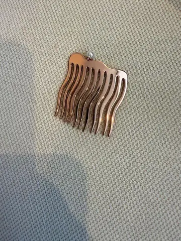 콜레트 마루프 핑크 골드 펄 미니 빗