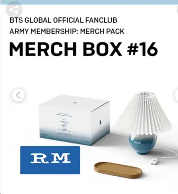 BTS 공식 MERCHBOX #16 RM indigo