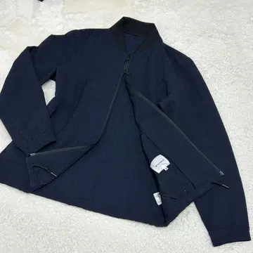 THE SHOP TK 네이비 와플 원단 드라이버 자켓