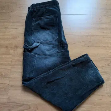 NAUTICA 노티카 페이드 와이드 코듀로이 워크 팬츠 네이비
