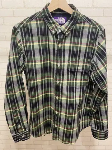 THE NORTH FACE 체크 무늬 긴팔 셔츠 M