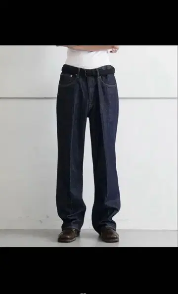 AURALEE HARD TWIST DENIM 5P PANTS ( 30 )