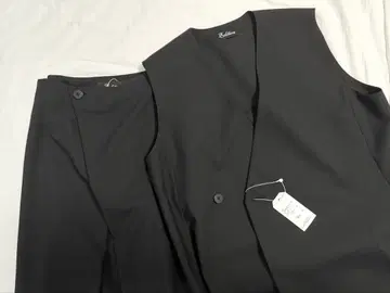 Edition 울 트로피컬 V넥 베스트, 랩 롱 스커트 세트