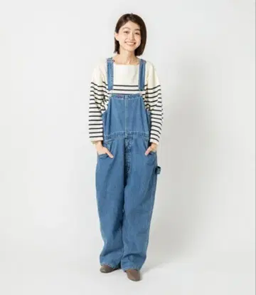 새상품급 oblekt 데님 오버롤 S 사이즈