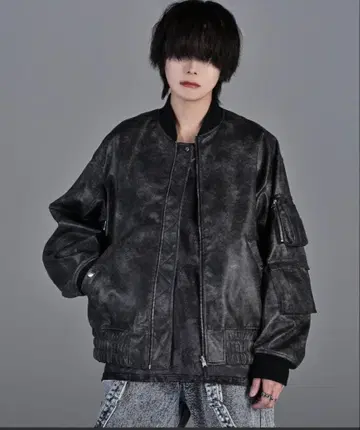 빈티지 메이크 PU / 카모플라쥬 리버서블 MA-1