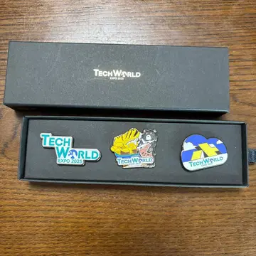 TECH WORLD OSAKA EXPO 2025 핀 배지 3개 세트