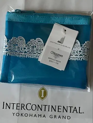 치카자와 인터컨티넨탈 호텔 콜라보 파우치 파랑