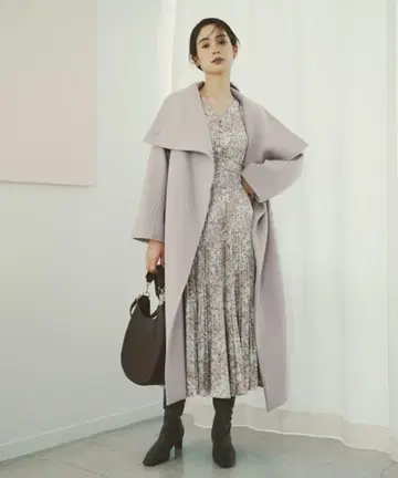 SNIDEL 울 캐시미어 빅 스탠드 코트 새상품급