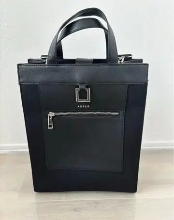 ADRER 토트백 블랙 숄더 포함