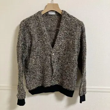 RANDY Peel off POODLE PULLOVER CARDIGAN