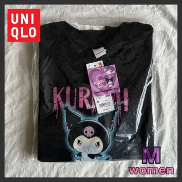 UNIQLO 산리오 캐릭터즈 스웨트 셔츠 쿠로미 블랙 M