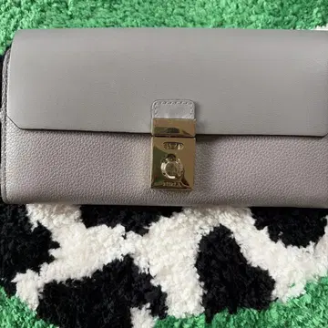 FURLA 훌라 그레이 가죽 장지갑