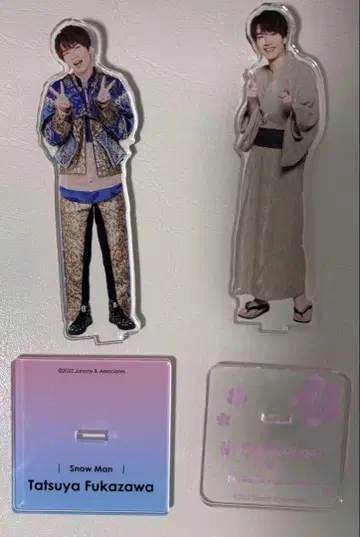 Snow Man 후카사와 타츠야 아크릴 스탠드 2개 세트