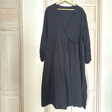 무인양품 MUJI 후와리 시보 거즈 롱 원피스 카슈쿨 원피스