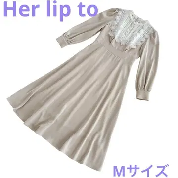하립투 Le Grand Midi Dress 긴팔 원피스 M 사이즈