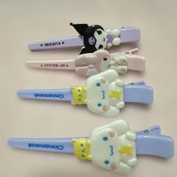 포차코 마이멜로디 쿠로미 헤어 클립 4개 세트