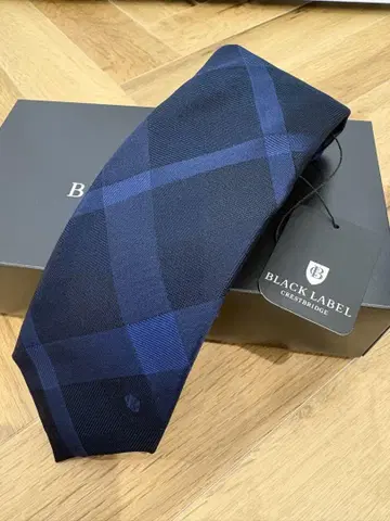 BLACKLABEL 토널 섀도우 블록 체크 타이