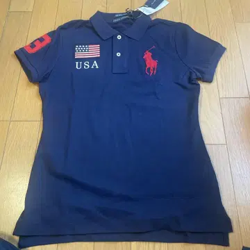 미사용 POLO 성조기 BIGPONY 네이비 M