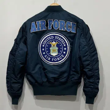 alpha AIR FORCE 와펜 리버서블 MA-1 네이비 M