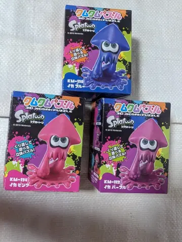 스플래툰 쿠무쿠무 퍼즐 3종 핑크, 블루, 퍼플 (박스 없음)