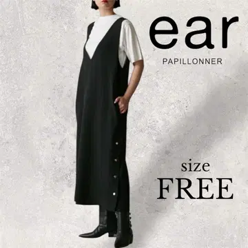 SUMI STYLE 스미스타일 버튼 베스트풍 원피스 ear 파피요네 블랙