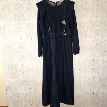 ZARA 데님 원피스 사이즈 L 인디고
