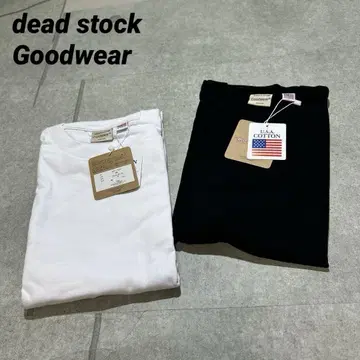 [2장 세트] dead stock 데드스탁 Goodwear T셔츠 M