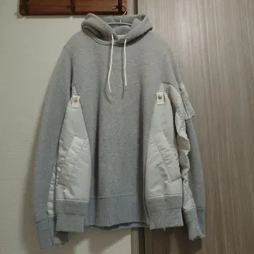 sacai Sponge Sweat x MA-1 Hoodie SCM-033