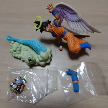 드래곤볼 캡슐 천사 손오공 보너스 부품 피규어 계왕님 손오공