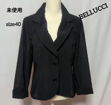 미사용 BELLUCCI 블랙 테일러드 자켓 커프스 포함