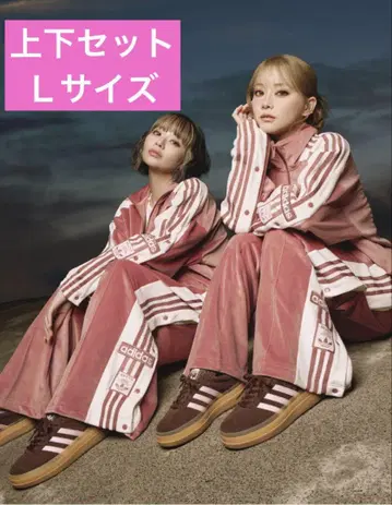 adidas 아디블레이크 벨로아 트랙탑 시게모리 사토미 상하의 세트 L