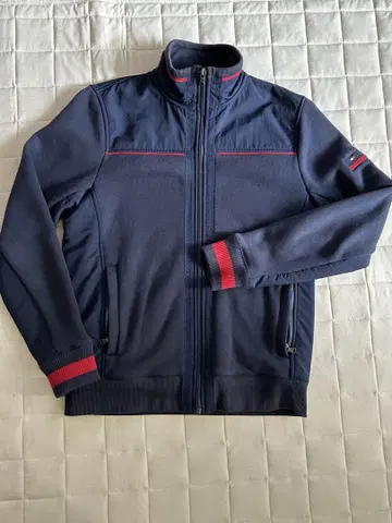 TOMMY HILFIGER 네이비 집업 자켓 남성용 M