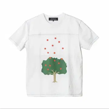 anrealage GRAVITY APPLE 티셔츠 화이트