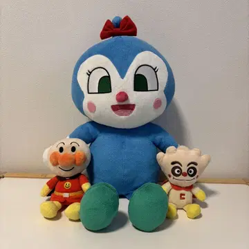 큰 코킨짱 호빵맨 크림팬더 봉제 인형 세트