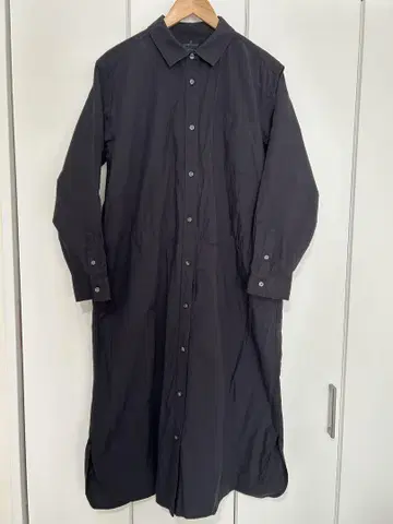 미사용 MUJI 셔츠 원피스 블랙
