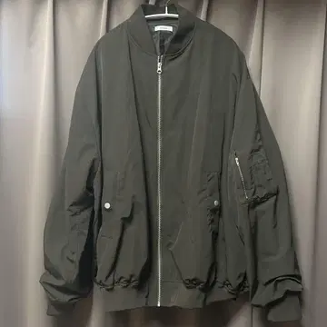 epnok 블랙 MA-1 플라이트 자켓 남성용 L 차콜 그레이