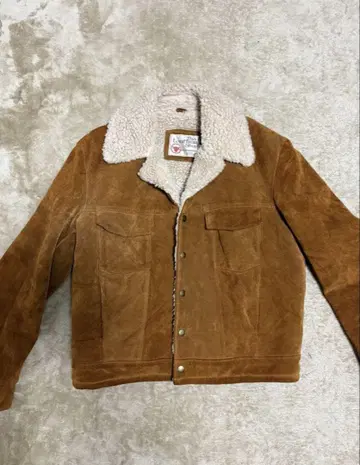 더 레더 샵 브라운 스웨이드 자켓 40
