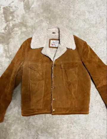 더 레더 샵 브라운 스웨이드 자켓 40
