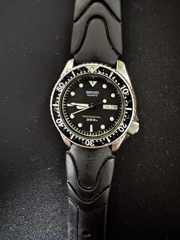 세이코 6458-6020 다이버 워치 블랙
