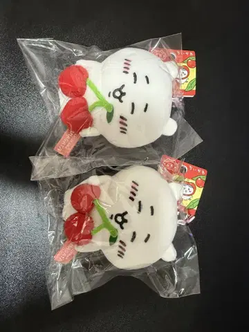 치이카와 야마가타 한정판 체리 키링 2개 세트